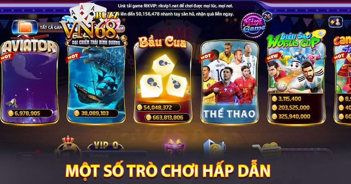 Một số trò chơi hấp dẫn